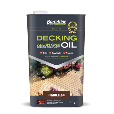 Barrettine Decking OilDark Oak 5L from B&Q