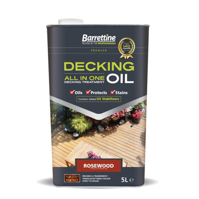 Barrettine Decking OilRosewood 5L from B&Q