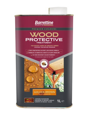 Barrettine Protective Treatment Golden Brown1L from B&Q