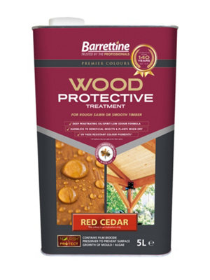 Barrettine Protective Treatment Cedar - 5L Red