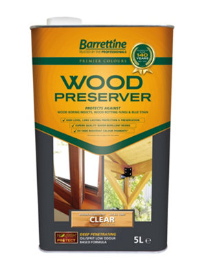 Barrettine Wood Preserver Clear5L from B&Q