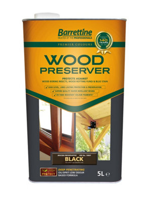 Barrettine Wood Preserver Black5L from B&Q