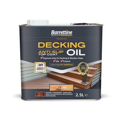 Barrettine Anti Slip Decking OilClear 2.5L from B&Q