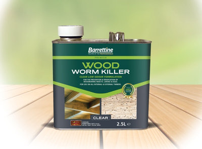 Barrettine Solvent Woodworm Treatment2.5L from B&Q