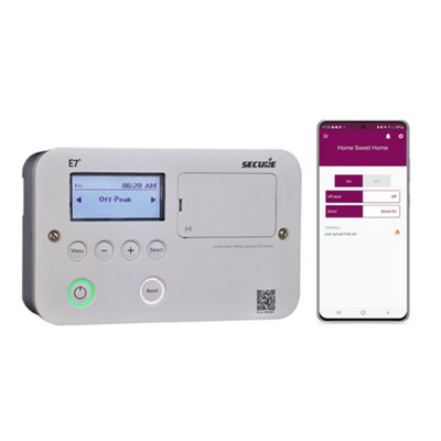Secure E7+ Smart Capable Immersion Heater Timer Controller from B&Q