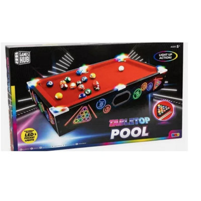 Games Hub Pool Table Game Led Tabletop Sports Toy Present Gift - Image 3