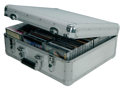Citronic Portable Cd Storage Case Aluminium Metal Dj Large Flight BoxFor 96 Cds Or Game Discs from B&Q