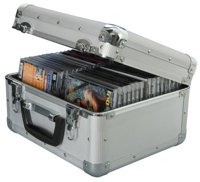 Citronic Portable Cd Storage Case Aluminium Metal Dj Large Flight BoxFor 40 Cds Or Game Discs from B&Q