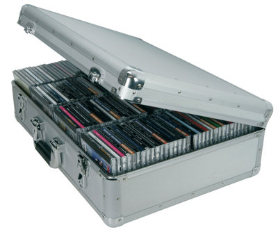 Citronic Portable Cd Storage Case Aluminium Metal Dj Large Flight BoxFor 120 Cds Or Game Discs from B&Q