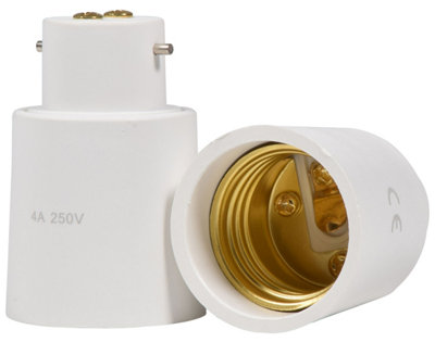 Lyyt Lamp Light Bulb Converter (B22 To E27) from B&Q