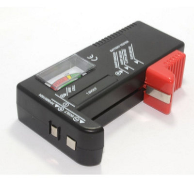 Mercury Universal Battery Tester - Tests Aa/Aaa/C/D, 9V & Button Cells No Battery Required Analog Gauge With Green/Yellow/Red - Image 3