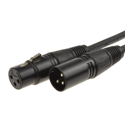 Kenable Balanced Xlr Microphone Lead Male To Female Audio Cable Black 1.5M from B&Q