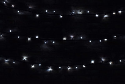 LYYT Outdoor Festive Heavy Duty 180 Led Christmas String Lights With Controller- Cool White from B&Q