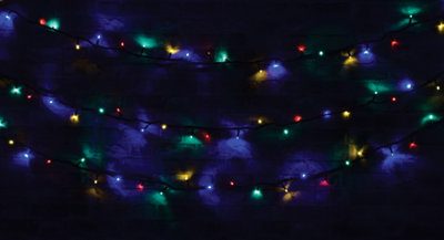 LYYT Outdoor Festive Heavy Duty 90 Led Christmas String Lights With Controller- Multi Coloured from B&Q
