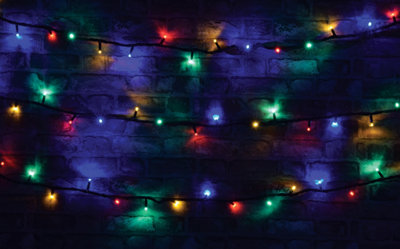 LYYT Outdoor Festive Heavy Duty 180 Led Christmas String Lights With Controller- Multi Coloured from B&Q
