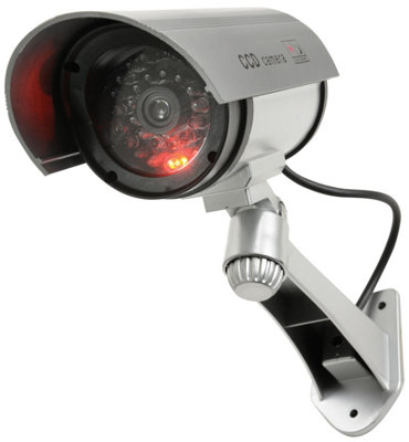 Dummy CCTV Security Camera Surveillance Cam with Flashing Red LED Light - Image 4