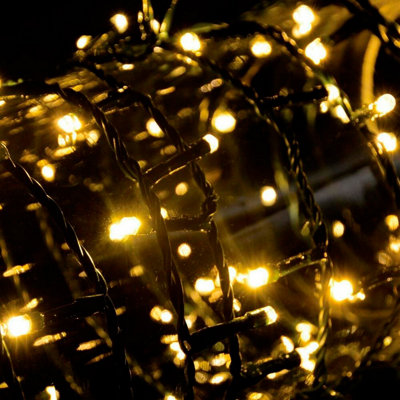 Lyyt Led Outdoor 10M Fairy Light Multi-Sequence Warm White from B&Q
