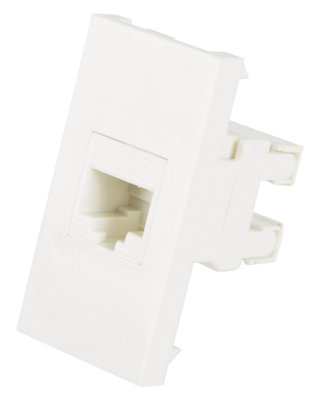 AV:Link Cat6 / Cat5 / Cat5E Rj45 Punchdown Idc Network Socket Wall Face Plate Module Keystone from B&Q