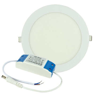 Kenable Ultra Slim 18W Led 210mm Ceiling Downlight 3000K Warm White 1240Lm With Driver from B&Q