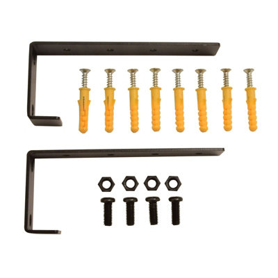 B&Q -  1U Wall Desk Bracket For Rack Mounting Equipment Patch Panel Network Switch Pdu