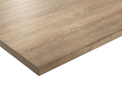 B&Q -  Plus Mondego Oak Laminate Kitchen Upstand3000mm X 100mm X 20mm