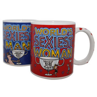  - Matching Set Of World's Sexiest Man & Woman MugsGift Boxed