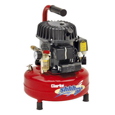 B&Q -  Clarke Shhh Air 50/9 1.77Cfm 9 Litre 0.46Hp Quiet Run Compressor (230V)
