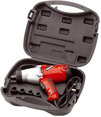 Clarke Impact Wrench 1000W 1/2" Dr 450Nm Electric In Case & Sockets 230V Cew1000 from B&Q