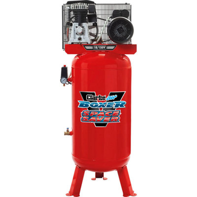 Clarke International Clarke Boxer 18/150 V Electric Belt Driven Vertical Air Compressor from B&Q