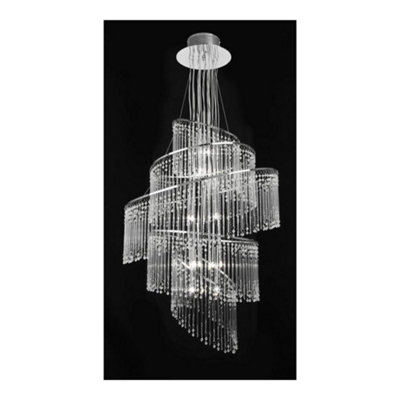 Luminosa Lighting Luminosa Camille 24 Light Chandelier Chrome FinishG4 Bulb