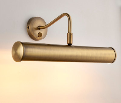 Anson Lighting Tresco Antique Brass 2 Light Wall Picture Light from B&Q