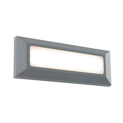 Luminosa Lighting Luminosa Severus Outdoor Integrated Led Landscape Direct Ip65 3W Grey Abs Plastic & Frosted Pc from B&Q