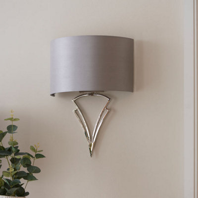 Pagazzi Ing Pagazzi Lyla Satin Nickel Wall Light