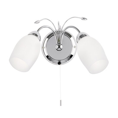 Anson Lightingfort 2Lt Wall Light Finished In Chrome from B&Q