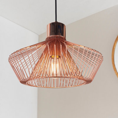 Anson Lighting Cascade Pendant Light Finished In Copper Plate from B&Q