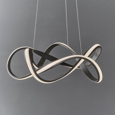 Anson Lighting Linaria Pendant Light Finished In Textured Coffee Paint And White Silicone from B&Q
