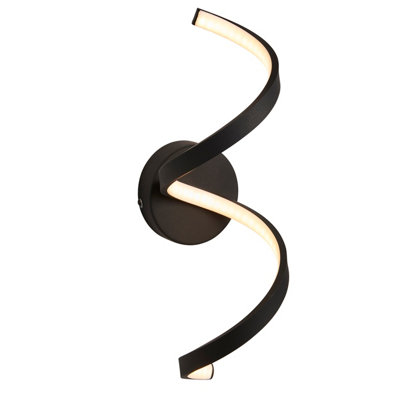 Anson Lighting Oslo Outdoor Wall Light Finished In Textured Black And White Silicone from B&Q