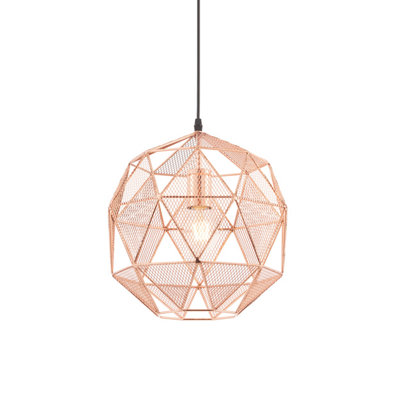 Anson Lighting Light Anson Ing Arko 1Lt Copper Plate Pendant Single