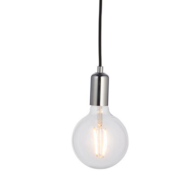 Anson Lighting Arvilla 1Lt    Chrome Plate Pendant Cable Set from B&Q