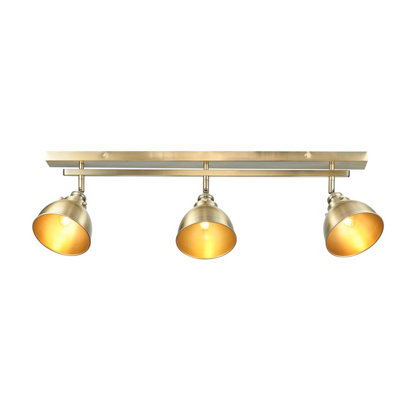 Anson Lighting Carlita 3Lt Spot Light  Antique Brass Plate from B&Q