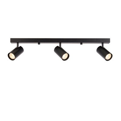 Anson Lighting Lewis 3Lt Bar Spot Light Matt Black from B&Q