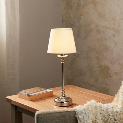 Pagazzi Lighting Pagazzi Fable Polished Chrome Led Rechargeable Touch Table Lamp from B&Q