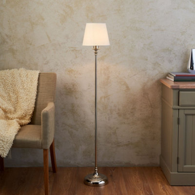 Pagazzi Lighting Pagazzi Fable Polished Chrome Rechargeable Touch Floor Lamp from B&Q
