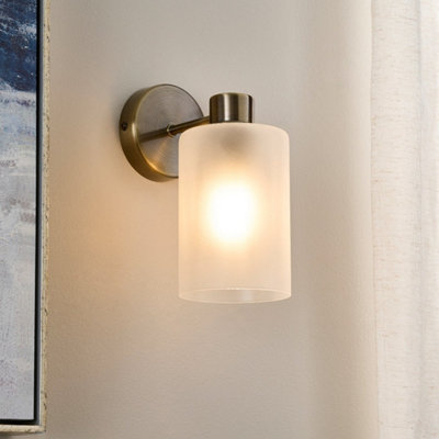 Pagazzi Lighting Pagazzi Kingsholm Antique Brass Wall Light from B&Q
