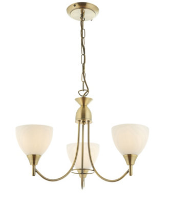 Anson Ing Aboura Antique Brass 3 Ceiling Pendant Light