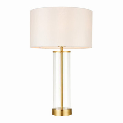 Touch Table Light Gold Lessina Brushed Vintage White 350mm Endon 68802 - Image 5