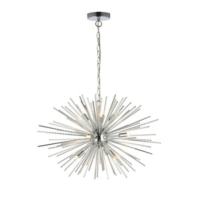Luminosa Lighting Luminosa Lena 9 Light Spherical Pendant Chrome PlateG9 from B&Q