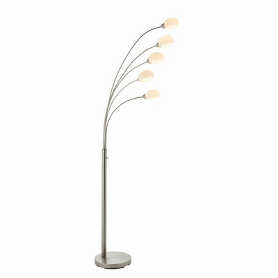 Floor Light Silver Jaspa LED Satin Nickel 5 Endon 76568 - Image 5