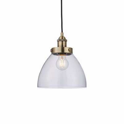 Pagazzi Light Hansen Small Pendant Ceiling Antique Brass - Image 6