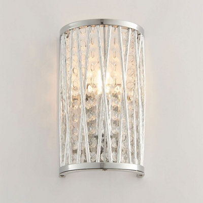 B&Q -  Pagazzi Marissa Chrome & Crystal Wall Light